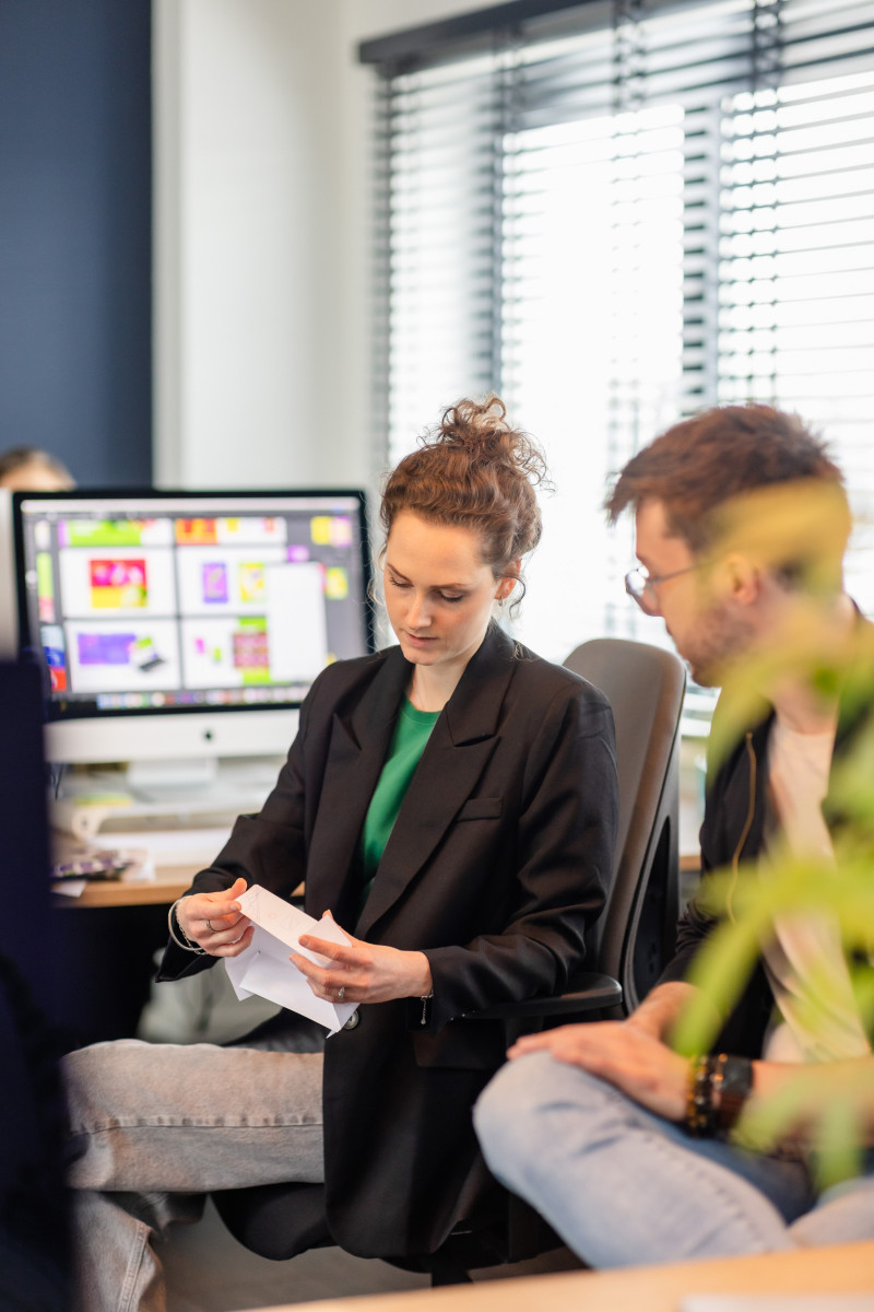 Branding experts van Stdesign werken aan een visuele identiteit
